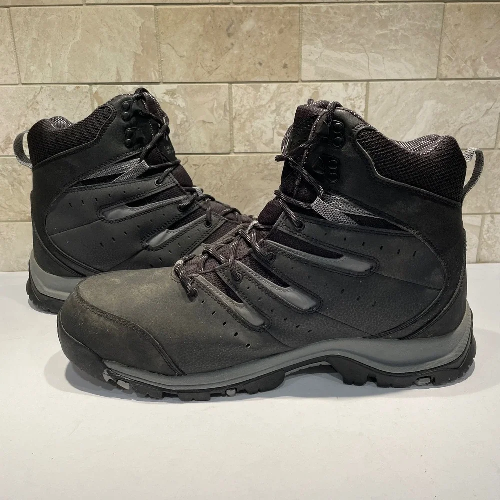 Columbia Gunnison II Omni Heat Mens 15 Waterproof Winter Boots Black 200g